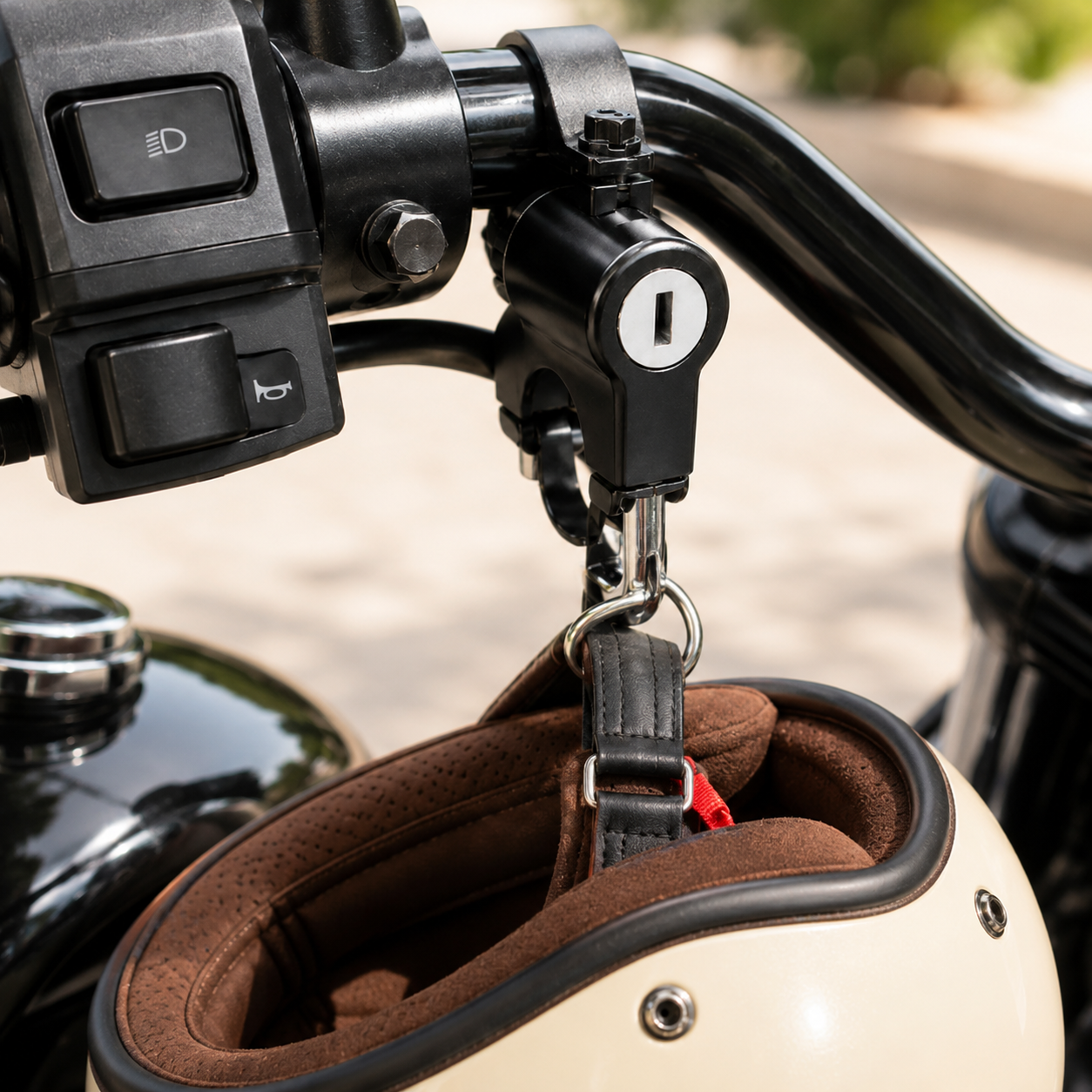 BikerZoneZ Motorcycle Helmet Lock