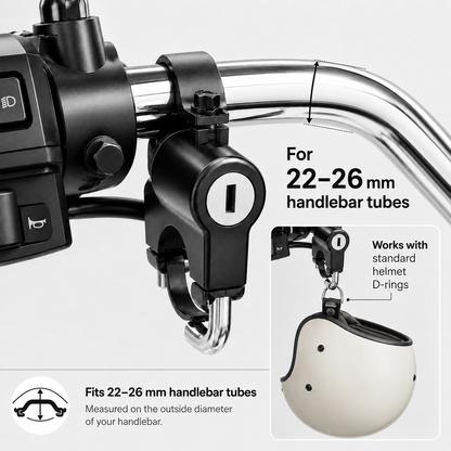 BikerZoneZ Motorcycle Helmet Lock
