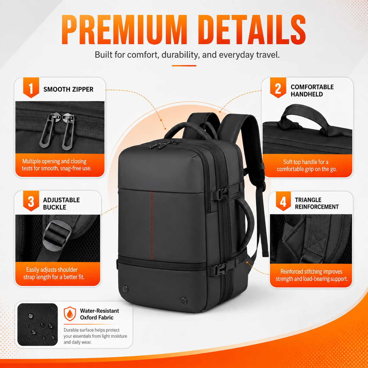 BikerZoneZ Premium Vacuum Compression Outdoor Backpack