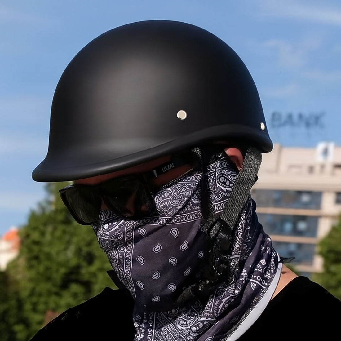 Vintage Low-Profile Polo Half Helmet | DOT Certified