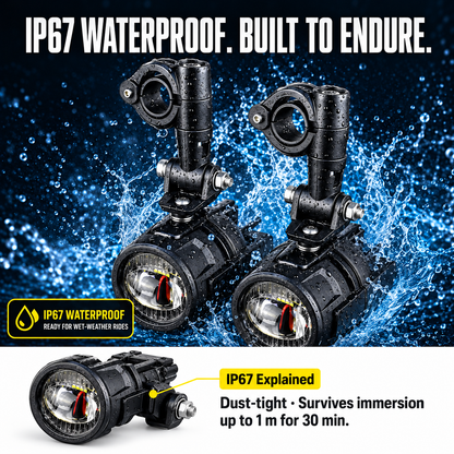 BikerZonez Auxiliary Lights
