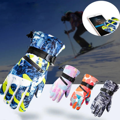 BG39 Warm Winter Motorcycle Snowboard Ski PU Leather Non-slip Touch Screen Gloves (7 Colors)