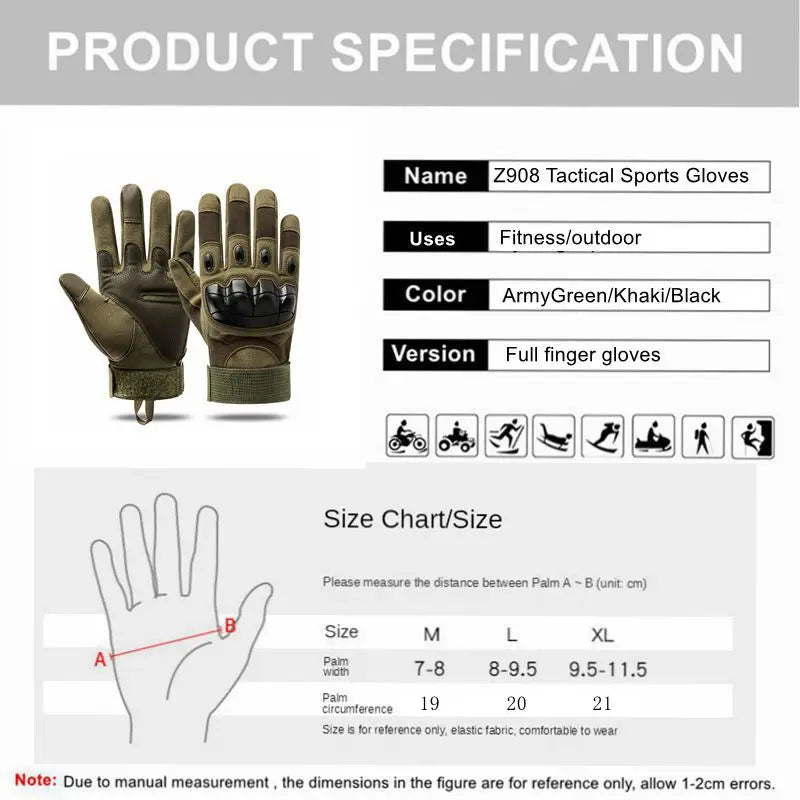 BG19 Tactical Sports Gloves Touch Design