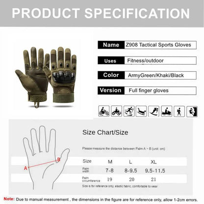 BG19 Tactical Sports Gloves Touch Design