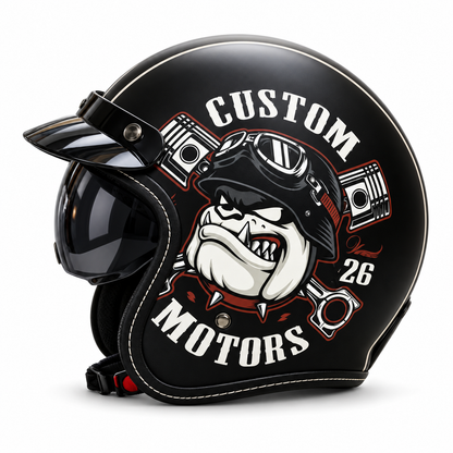 Retro Cruise - Vintage Open Face Helmet - DOT & ECE Approved