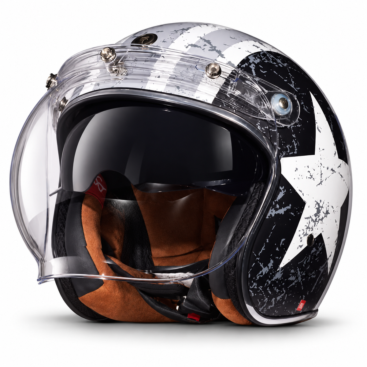 TORC Vintage Open Face Helmet - DOT & ECE Approved