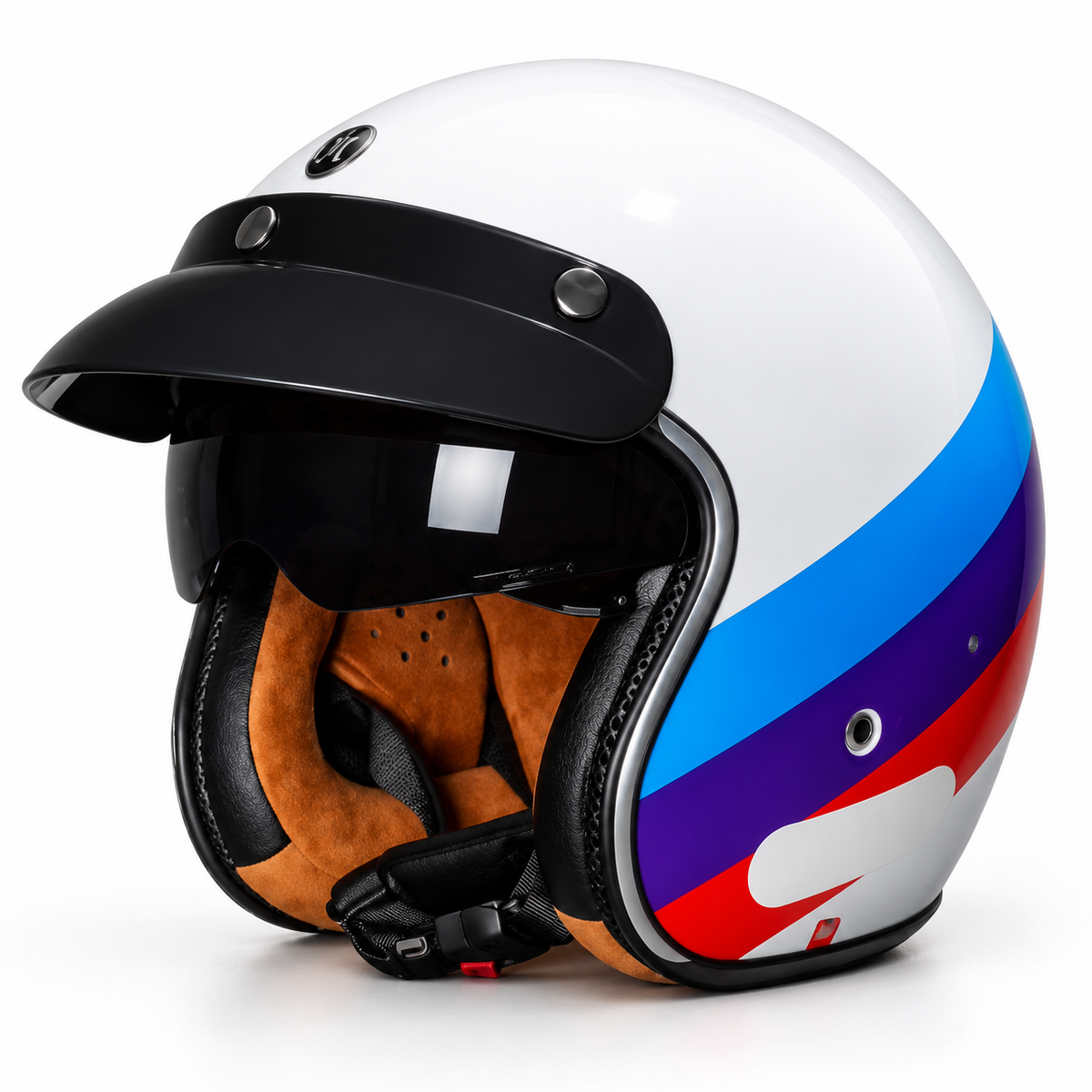 TORC Vintage Open Face Helmet - DOT & ECE Approved