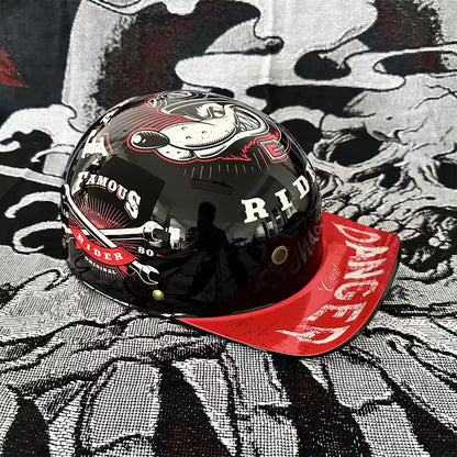 Retro 90s Half Helmet – Vintage Street Rider Style