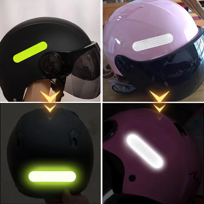 BA07 Helmet Warning Reflective Stickers Night Safety Driving