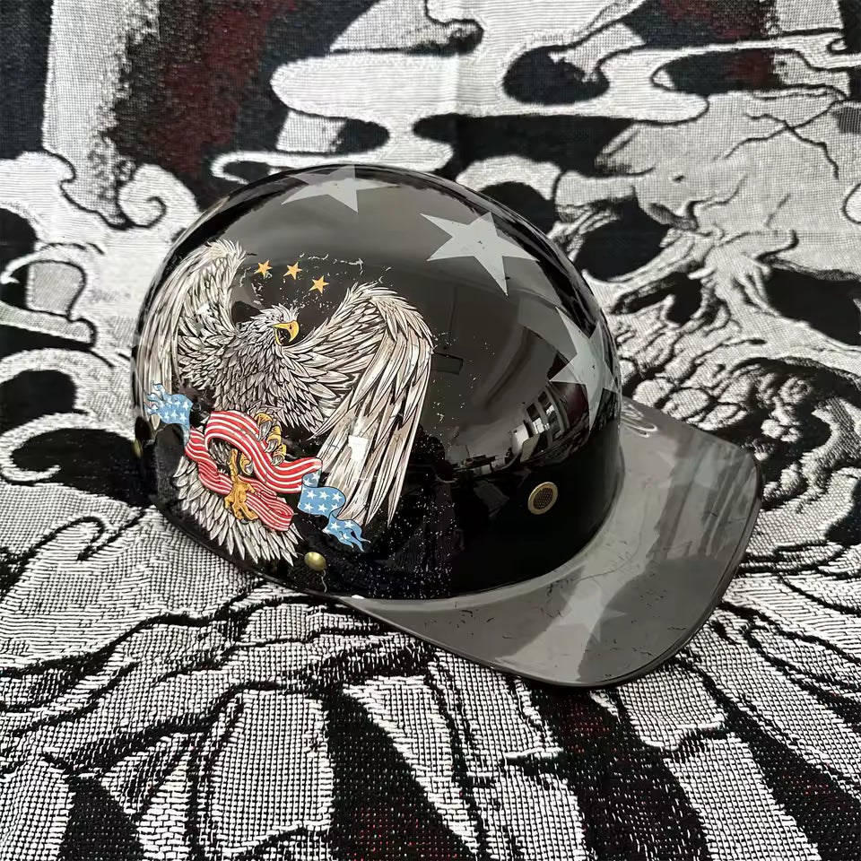 Retro 90s Half Helmet – Vintage Street Rider Style