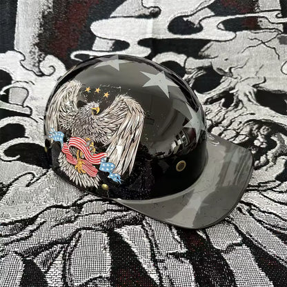 Retro 90s Half Helmet – Vintage Street Rider Style