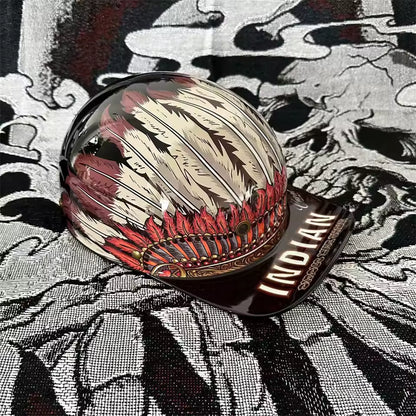 Retro 90s Half Helmet – Vintage Street Rider Style