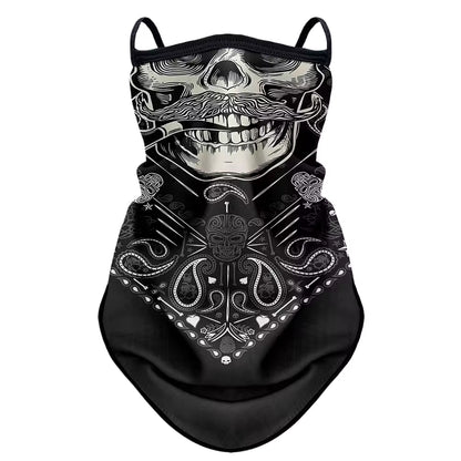 Retro Biker Face Mask – Breathable, Windproof & Anti-UV