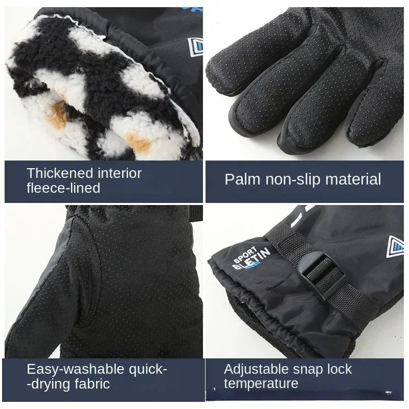 BG01 Gloves Windproof Coldproof Thick Non-slip