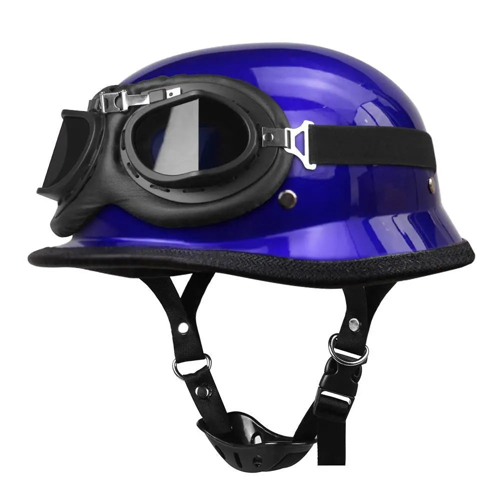 dot certified half motorcycle helmet DOT Certification Half Helmet Retro Motorcycle – BikerZoneZ