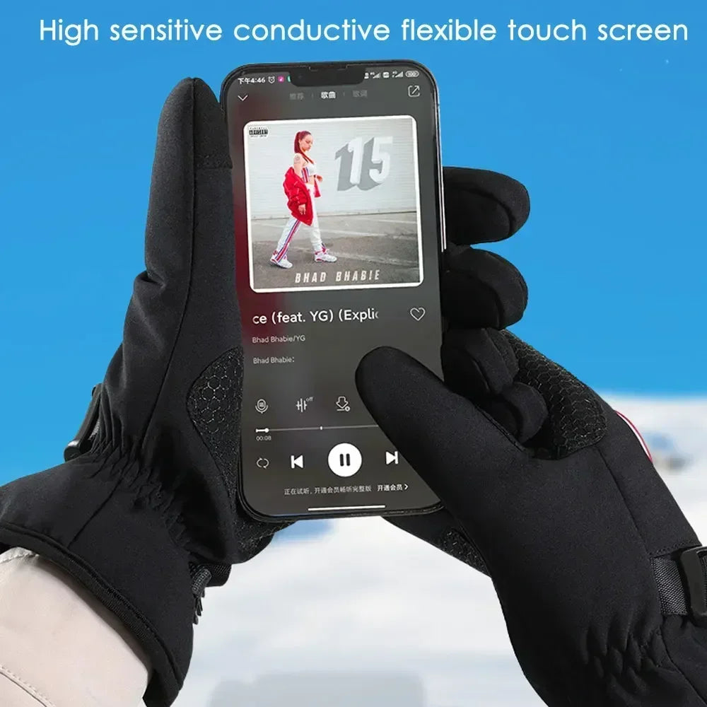 BG16 Winter -60℃ Electric Heated Waterproof & Windproof & Touch Screen & Non-slip Gloves