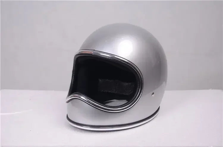 B23 Fiberglass Shell Korea Style Vintage Motorcycle Helmet