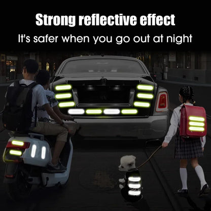 BA07 Helmet Warning Reflective Stickers Night Safety Driving