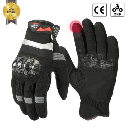 BG32 Gloves Summer Riding Hard Knuckle Touchscreen Gloves (6 Colors)