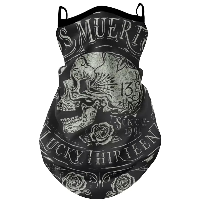 Retro Biker Face Mask – Breathable, Windproof & Anti-UV