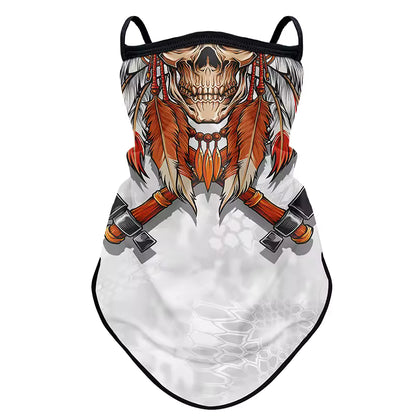 Retro Biker Face Mask – Breathable, Windproof & Anti-UV