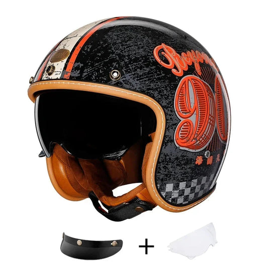 B04 Vintage Motorcycle Helmet