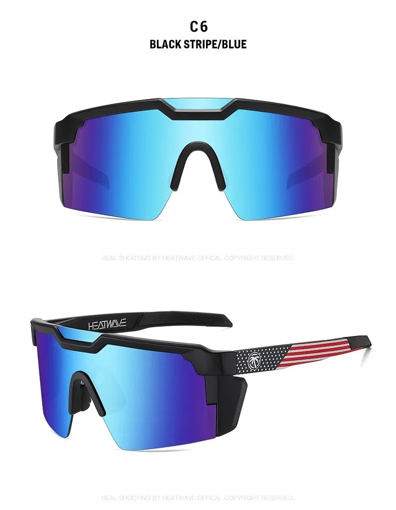 BSG08 Heatwave Cross border high-quality genuine film outdoor sports  windproof sunglasses