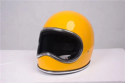 B23 Fiberglass Shell Korea Style Vintage Motorcycle Helmet