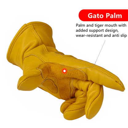 BG17 Shockproof & Waterproof & Windproof Leather (Sheep) Gloves