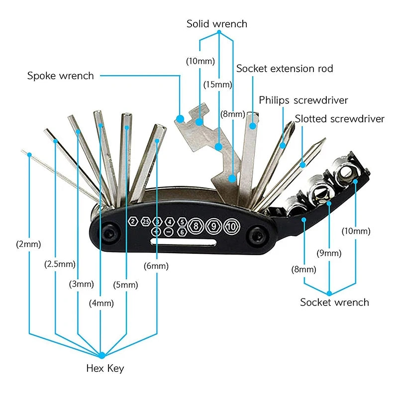 BA12 Motorcycle/Bicycle Multi-Tool