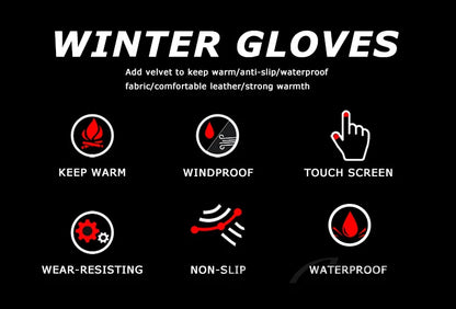 BG41 Warm Winter Windproof Waterproof Touch Screen Gloves (2 Colors)