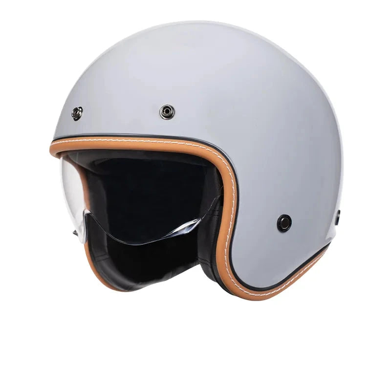 B01 Fashion Design Vintage Motorcycle Helmet