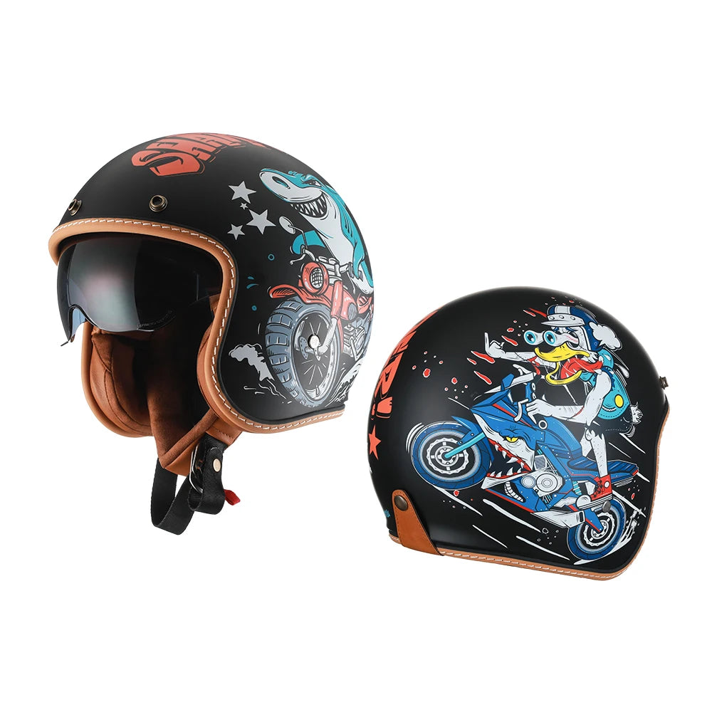 B05 Vintage Motorcycle Helmet Unisex