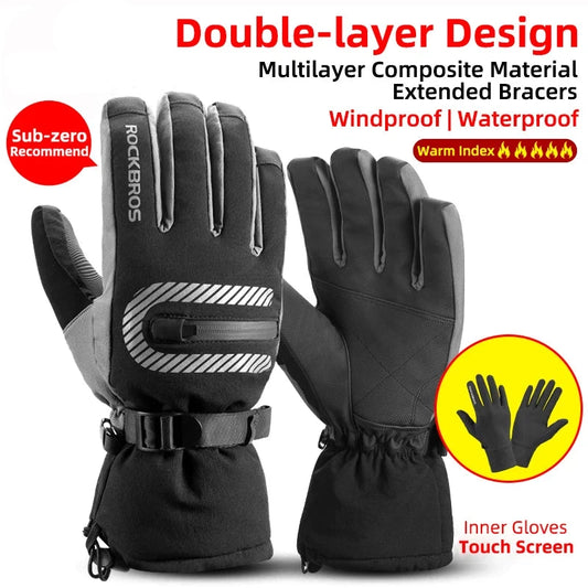 BG43 Thermal Warm Winter Waterproof Windproof Touch Screen Gloves