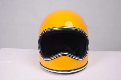 B23 Fiberglass Shell Korea Style Vintage Motorcycle Helmet