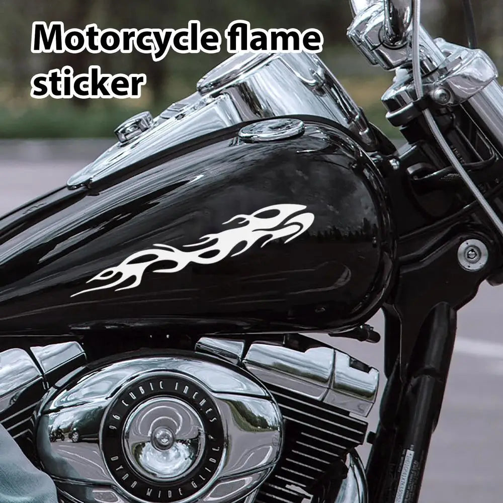 BA14 Motorcycle Reflective Flame Stickers Waterproof