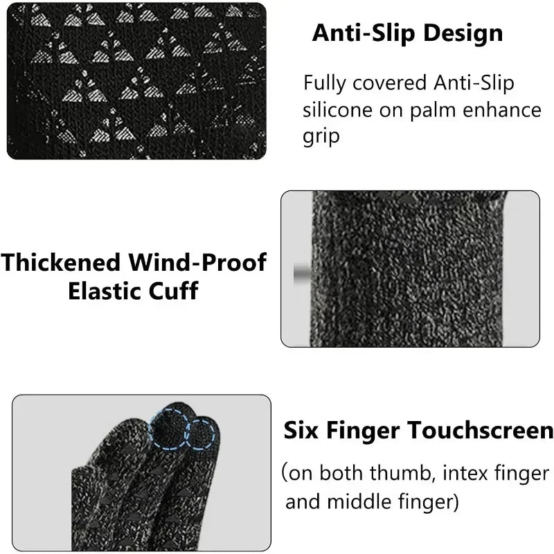 BG27 Warm Winter Knitted Gloves (5 Colors)