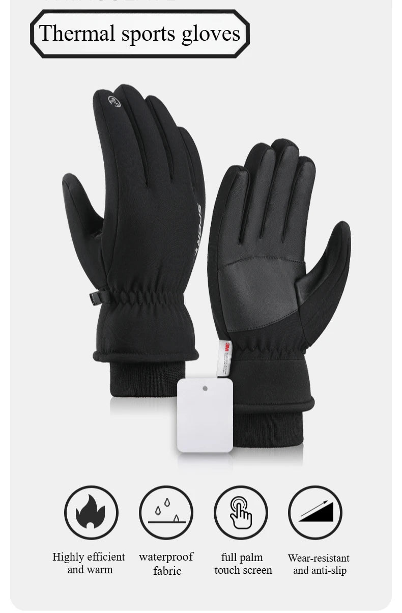 BG11 Winter Thermal Gloves Waterproof  Windproof Warm Gloves Touch Screen