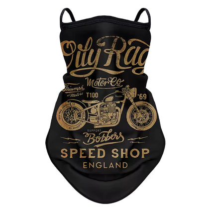 Retro Biker Face Mask – Breathable, Windproof & Anti-UV