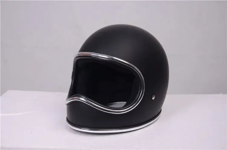 B23 Fiberglass Shell Korea Style Vintage Motorcycle Helmet