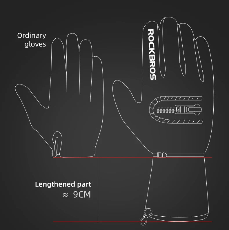 BG43 Thermal Warm Winter Waterproof Windproof Touch Screen Gloves