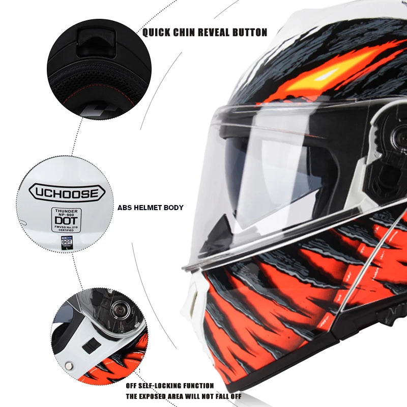 B15 Modular Full Face Motorcycle helmet