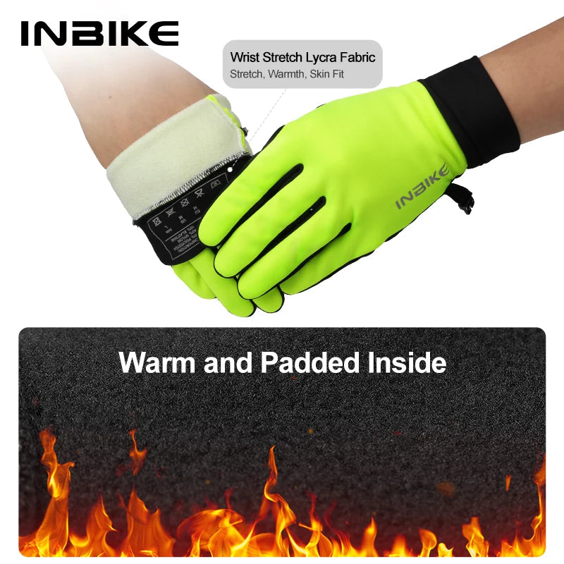 BG07 Winter Warm Fleece Gloves Waterproof Touchscreen