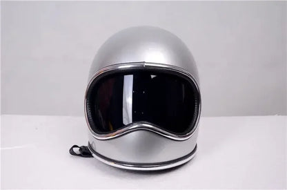 B23 Fiberglass Shell Korea Style Vintage Motorcycle Helmet