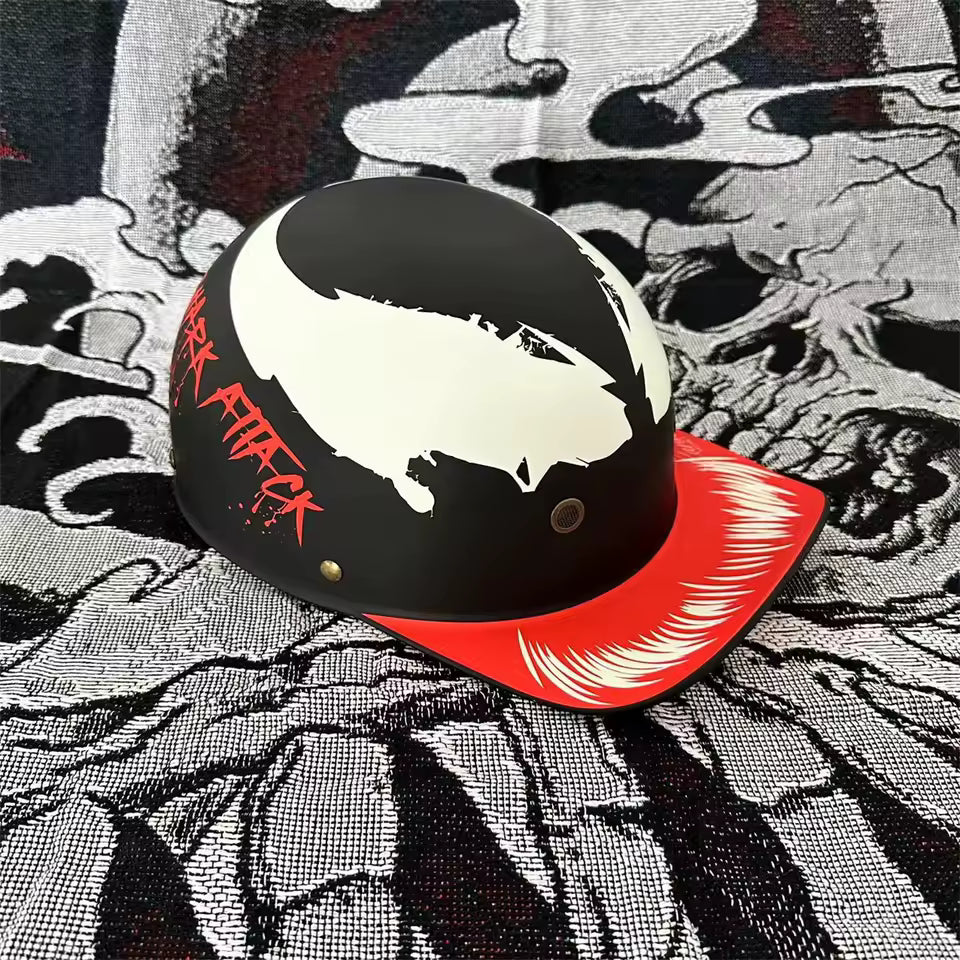 Retro 90s Half Helmet – Vintage Street Rider Style