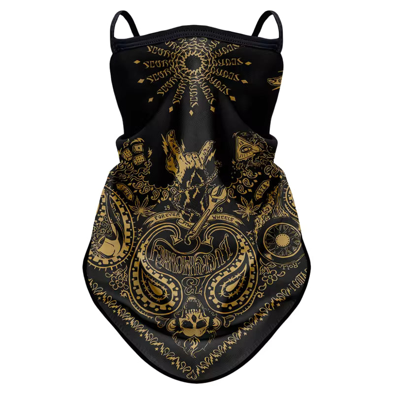 Retro Biker Face Mask – Breathable, Windproof & Anti-UV