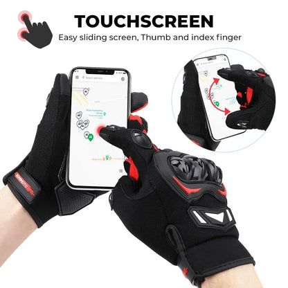 BG32 Gloves Summer Riding Hard Knuckle Touchscreen Gloves (6 Colors)