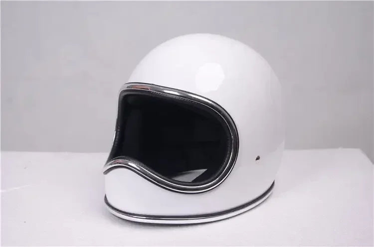 B23 Fiberglass Shell Korea Style Vintage Motorcycle Helmet