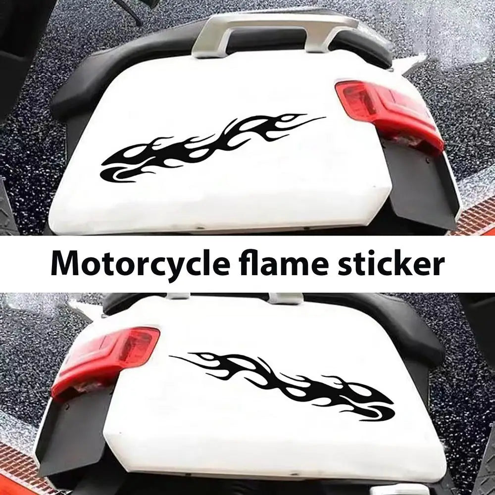 BA14 Motorcycle Reflective Flame Stickers Waterproof