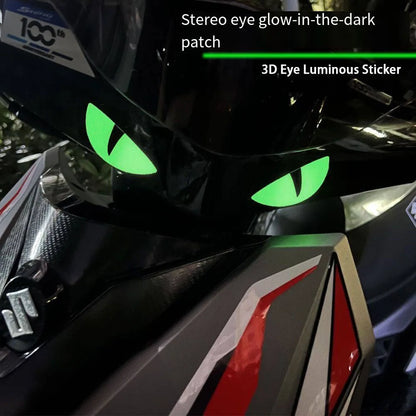 BA08 2 Reflective Devil's Eye stickers for motorcycle - improves night visibility and safety, durability, and fashion